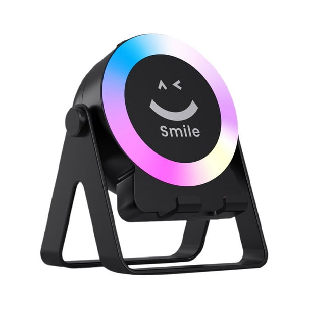 Pisexur - Altavoz Bluetooth con sensor LED que cambia de color y soporte para teléfono de escritorio. MiniBass - Altavoz Bluetooth con amplificador. Electrónica para niños y organizador de electrónic