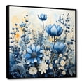 thumbnail image 2 of Designart "White Bloom Blue Bonnets Arrangement II" Blue Bonnets Floater Framed Canvas Prints, 2 of 5