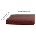 thumbnail image 3 of SDJMa Stretch Sofa Cushion Cover for Individual Cushion Sofa Chaise Longue Sofa Slipcover for Cushion Couch Soft Furniture Protector (Coffee,Chaise Longue(Right)), 3 of 7