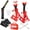 3T stands+All accessories Red, variant on 3 Ton Jack Stands with Tire Repair Kit - Heavy Duty Car Lifting Stands, 6,600 LBS Capacity, Double Pin Locking, Adjustable Height for SUV & Truck, 1 Pair, Blue