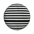 thumbnail image 2 of Easygdp Black And White Stripes Automobile Tire Dust Cover, 14-17in Spare Tire Cover Universal Fit for Trailer, Car, Truck, SUV, Jeep - 16 inch, 2 of 9