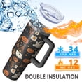 thumbnail image 5 of Autumn Halloween Scene Pattern Tumbler with Handle and Lid,40oz Double Wall Vacuum Insulated Tumbler,Cups Gift for Women and Men, 5 of 7