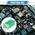 thumbnail image 2 of Unique Bargains 10 Pcs Standard Box Shaped Fuse 40 Amps Universal for Pickup Truck Cars SUV Durable Plastic Metal Green, 2 of 6