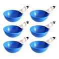thumbnail image 2 of 6 Piezas Bebederos de Pollo Sunnimix Cuenco de Agua Cuencos de Plástico para Pollitos de Codorniz Azul, 2 of 8