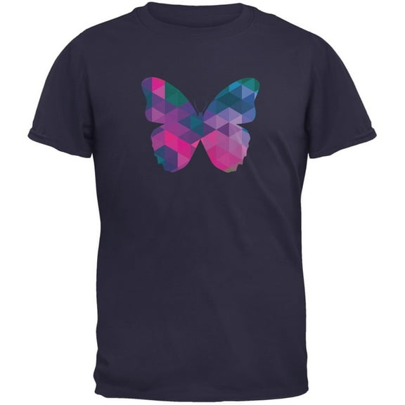 Butterfly Geometric Navy Youth T-Shirt - X-Large(18)