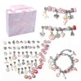 thumbnail image 1 of Kit para hacer pulseras con dijes, juego de regalo de joyería artesanal para niños, niñas y adolescentes, 1 of 3