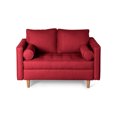 thumbnail image 2 of Sofá Love Seat 2 Plazas De Lino Rojo Modelo Fallon, 2 of 7