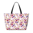 thumbnail image 2 of Gaeub watercolor butterflies Print Beach Bag,Large Tote Bag,Waterproof Sandproof Women Tote Bag,Pool Bag with Zipper for Gym Grocery Travel, 2 of 7