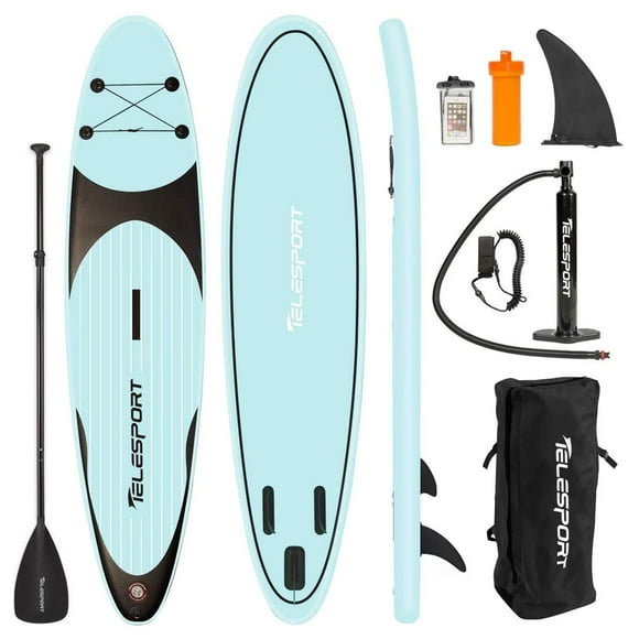 TELESPORT Paddle Boards Inflatable Paddleboard with Accessories, Blue