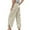 C-Khaki184, variant on Women's Wide Leg Pants Striped Loose Fit High Waisted Casual Drawstring Side Slit Palazzo Summer Beach Stylish Trousers