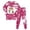 A-Hot Pink, variant on NIEWTR Toddler Baby Girl Fall Halloween Clothes pajamas Sets Tractor Long Sleeve Pullover Sweatshirt Tops Joggers Pants Set 6 9 12 18 24 Months 3T 4T Kids Fall Winter Halloween Outfits