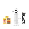 thumbnail image 4 of asddcavvf Outdoor Camping Light Portable Hanging Tent Light Three Color Adjustment Charging Atmosphere Light Winter Camping Gear Set Emergency Lighting, 4 of 8