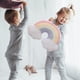 thumbnail image 5 of Cojín de felpa arcoíris: tejido suave, cojín de cabecera, regalo creativo, para mujeres y niños, cumpleaños, 5 of 7