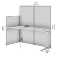 thumbnail image 5 of Office in an Hour 65-inch Straight Cubicle Desk in Natural Elm - Engineered Wood, 5 of 5