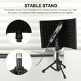 thumbnail image 2 of Microphone Isolation Screen with High-Density Absorbing Sponge 3-Panel Foldable Windshield Mini Wind Screen Board Sound Insulation Cover for Recording Studio Sound Absorbing Recording Equipment, 2 of 8
