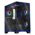 thumbnail image 1 of Gabinete XTREME PC GAMING Crystal Hive Mini Torre 5 Fan ARGB HUB Azul CXT3600BU, 1 of 6