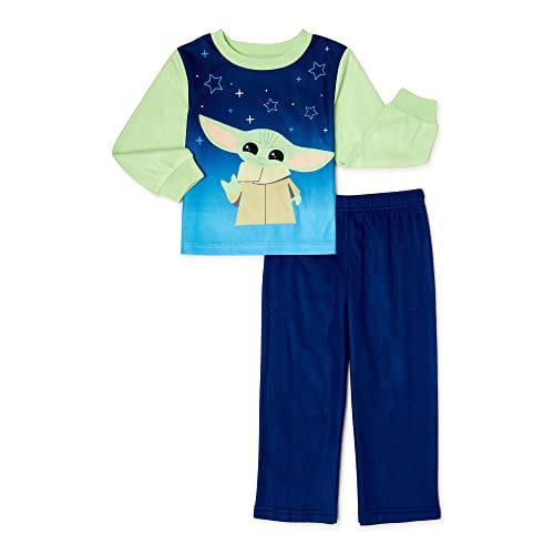 Disney Boys Toddler Star Wars Baby Yoda 2 Piece Pajama Set 4t Blue Blue