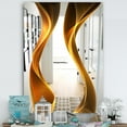 thumbnail image 4 of Designart 'Straight Pink Waves' Modern Mirror - Contemporary Large Wall Mirror - 28x40, 4 of 4