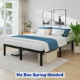 thumbnail image 2 of vfytbgnhj Queen Bed Frame 3600lbs Heavy Duty Metal Platform No Box Spring Needed with Steel Slat Support  Easy Assembly Noise-Free 16 Inch Queen, 2 of 5