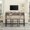 Grey, variant on 4 Piece Bar Table Set with 3 Saddle Stools, 59" Sofa Table with LED Lights and Charging Station, Counter Height Dining Table for Kitchen, Living Room, Home Bar, Grey