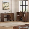thumbnail image 5 of EYYTHUNG 47" Fluted Executive Desk, Modern Wood Home Office Desk with Charging Station, Drawer & Cabinet, Computer Writing Desk, 5 of 7