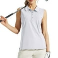 thumbnail image 3 of Hvot&aat Women's Tennis Sleeveless Uniform Breathable Solid Color Sports Tops Golf Athletic Workout Blouse, 3 of 6