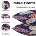 thumbnail image 4 of Waterproof Throw Pillow Covers Set of 2, 20x12 Inch Independence Day Decorative Pillowcases Outdoor Pillow Slip Cushion Covers Set for Couch Tent American Flag Star Blue Red Plaid, 4 of 7