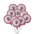 thumbnail image 1 of 10pcs 20 Inches Creative Round Eyeball Design Balloon Halloween Party Decor Spoof Gift Aluminum Foil Balloons Universal Party Supplies, 1 of 3