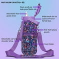 thumbnail image 2 of Half Gallon Water Bottle with Sleeve BPA Free 64 oz Water Jug with Straw and Time Marker, Motivational Gym Workout Pregnancy Water Bottles Gifts for Women, 2 of 6