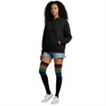 thumbnail image 4 of Black and Colors striped Cotton Tube Socks for Women, 4 of 4