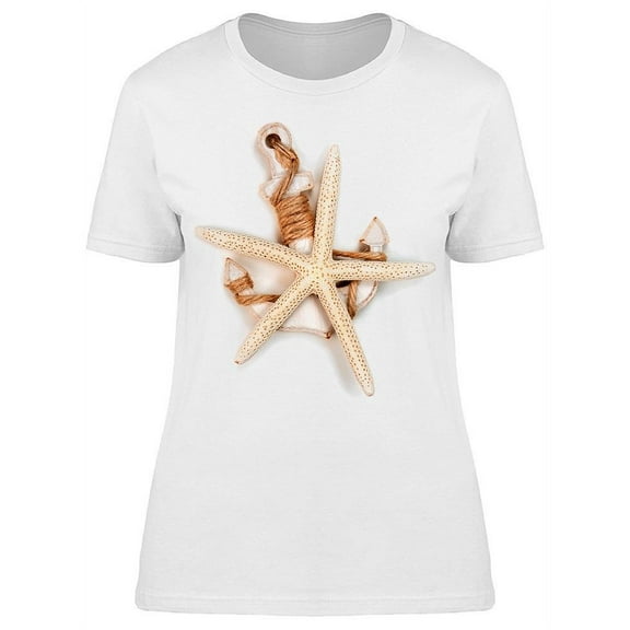 Anchor And Seafish T-Shirt Women -Image by Shutterstock, Female Medium