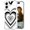 Black Grey Hearts, variant on Compatible with iPhone 16 Plus Case for Women Girls Clear Design Cute, Girly Protector Lovely Kawaii Dancing Penguins Animal Joy Funny Happy