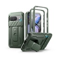 thumbnail image 1 of Dexnor for Google Pixel 9 Case with Slide Camera Cover & Built-in Screen Protector & Heavy-Duty Kickstand,Full-Body Protective Cover Rugged Bumper Cases for Pixel 9 2024, Green, 1 of 8
