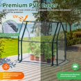 thumbnail image 3 of Ohuhu Mini Greenhouse for Indoor Outdoor, 36"x18"x33" Portable Seed Starter Greenhouse with Waterproof Pad, Heavy-Duty PVC Cover, Zippered, 3 of 7