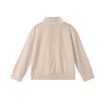 thumbnail image 3 of Abcomgle Kids Quarter Zip Pullover Crewneck Long Sleeve Kids Pullover Sweatshirts Fashion Waffle Knit Sweaters for Boys Casual Boys Fall Shirts, 3 of 6