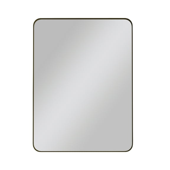 Xukmct Black Metal Frame Rectangular Wall Mirror for Bathroom, Living Room, Bedroom, 30x40 Inch