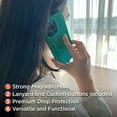 thumbnail image 4 of BLACK+DECKER iPhone Case, MagSafe, Shockproof Military-Grade Protection, Magnetic Phone Case for iPhone 15, Changeable Buttons and Lanyard, 4 of 13