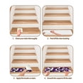 thumbnail image 5 of Stair Treads for Wooden Steps, Purple Stripe Peel and Stick Stair Treads with Adhesive, Black Grey White Gradient Striped Geometric Non Slip Indoor Stairs Runner Rugs Mats for Elders Dogs 8"x30"4PCS, 5 of 7