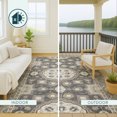 thumbnail image 4 of Addison Rugs Chantille Indoor/Outdoor Traditional Global Graphite Machine Washable Rectangle Rug, 10' x 14', 4 of 8