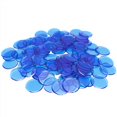 thumbnail image 2 of Plastic Bingo Chips - Blue - 7/8 inch size - 100 per pack - Bingo Markers, 2 of 2
