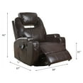 thumbnail image 6 of ACME Waterlily Motion Rocker Recliner with Swivel in Brown, 6 of 6