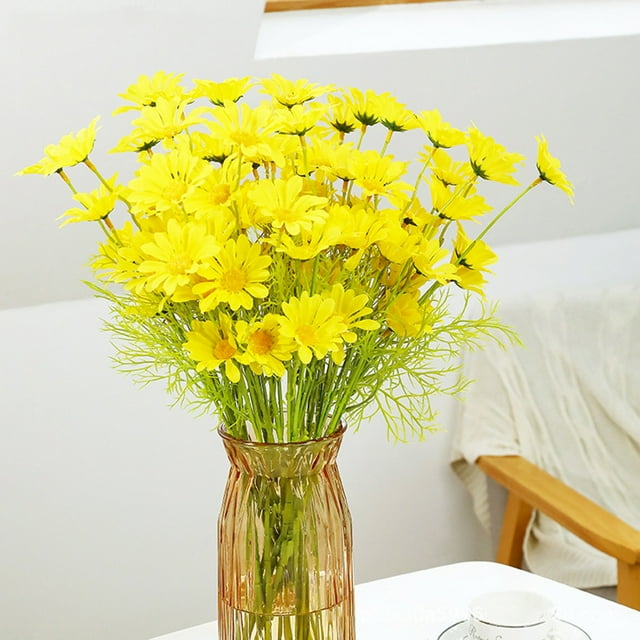 Flower Simulation Plants Thanksgiving Christmas Spring Decoration Wedding Party Family Flowers Artificial Flower 10pcs