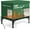 Dark green large size, variant on SLSY Heated Cat House for Winter, Outdoor Temperature Adjsutable Insulated Cat Shelter with Dual Safe Escape Doors & 2 Hook for Windproof, 100% Waterproof Heated Outdoor Cat Bed in Winter