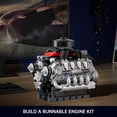 thumbnail image 4 of Kit de motor Mould King Mini V8 con motor de coche visible 10171, 4 of 6