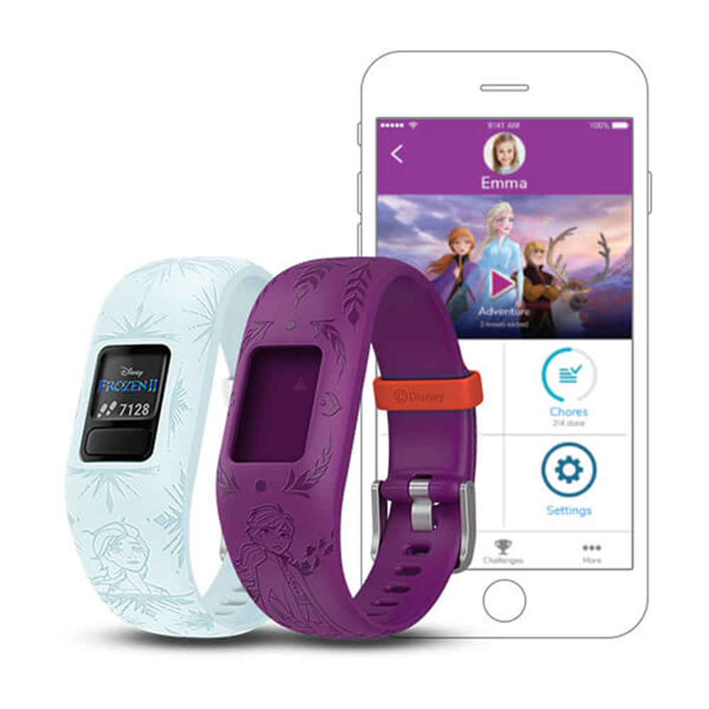 Garmin 010-01909-44 vivofit jr. 2 Disney Frozen 2 Elsa Activity Tracker with Extra Band Bundle with 1 Year Extended Protection Plan - image 2 of 7