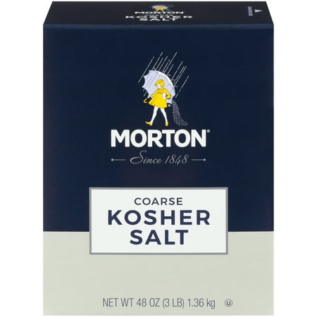 (2 pack) (2 pack) Morton Coarse Kosher Salt, 3 LB