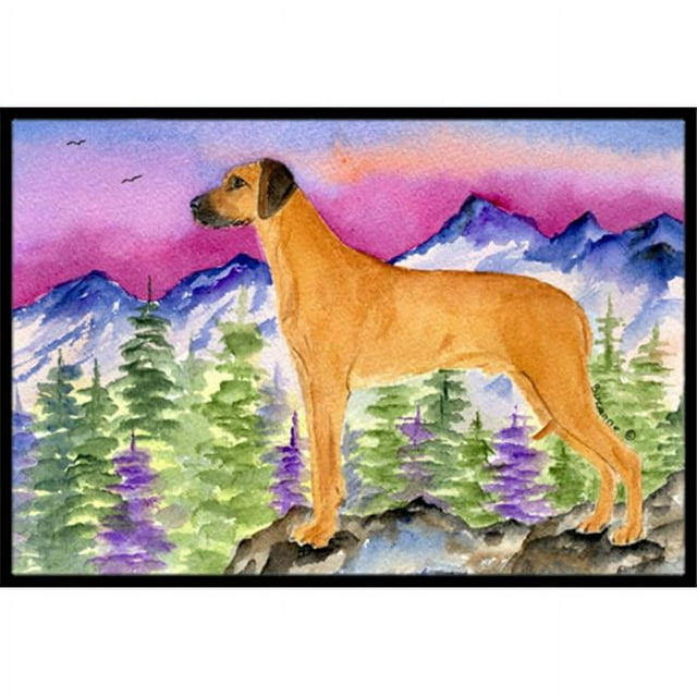 Carolines Treasures SS8327MAT 18 x 27 in. Rhodesian Ridgeback Indoor Outdoor Doormat