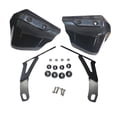 thumbnail image 3 of 2Pcs Large Motorcycle Handguards Wind Protector Touring Hardware Replacement black, 3 of 8