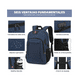 thumbnail image 2 of Mochila Para Laptop 15.6 Pulgadas Impermeable Antirrobo Viaje A Portátil Expandible Urbana Grande 35 Lab.G Azul, 2 of 5
