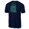 thumbnail image 3 of Men's Navy Seattle Mariners Father's Day Greatest Dad Tri-Blend T-Shirt, 3 of 3